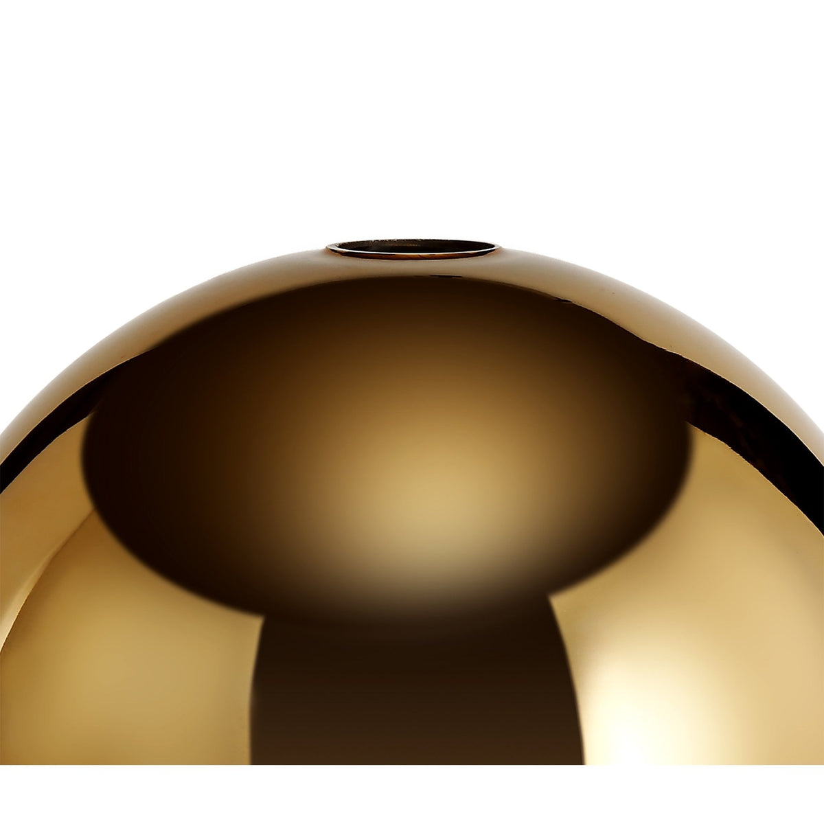 Atherington 30cm Globe in Brass Gold & Clear Glass