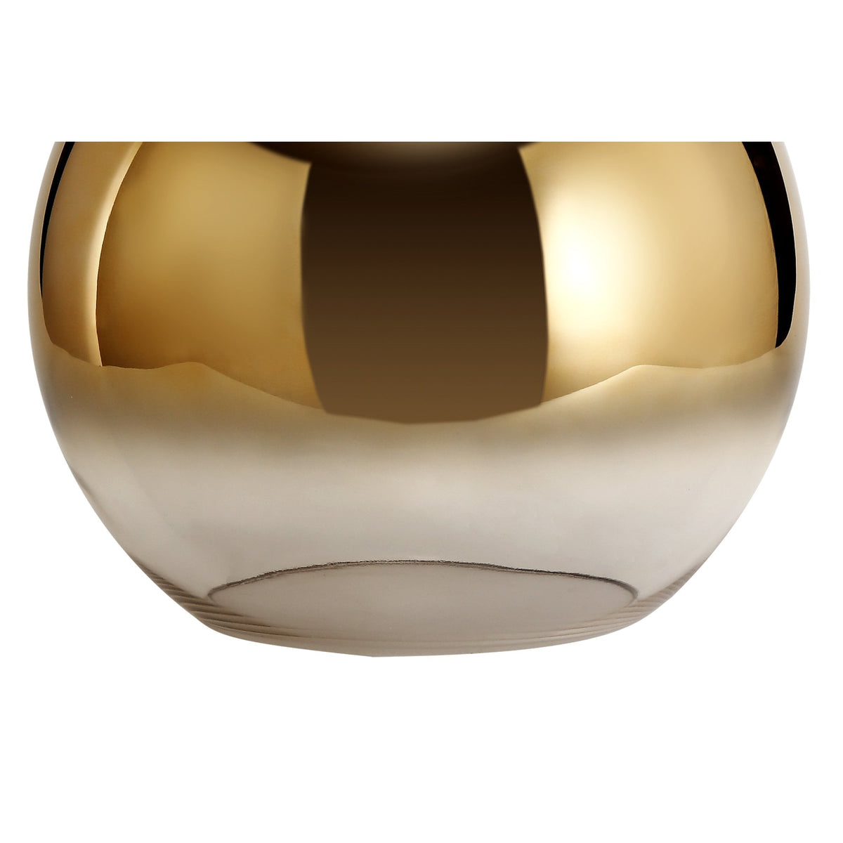 Atherington 30cm Globe in Brass Gold & Clear Glass