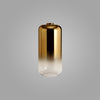 Atherington 16cm Cylinder in Brass Gold & Clear Glass