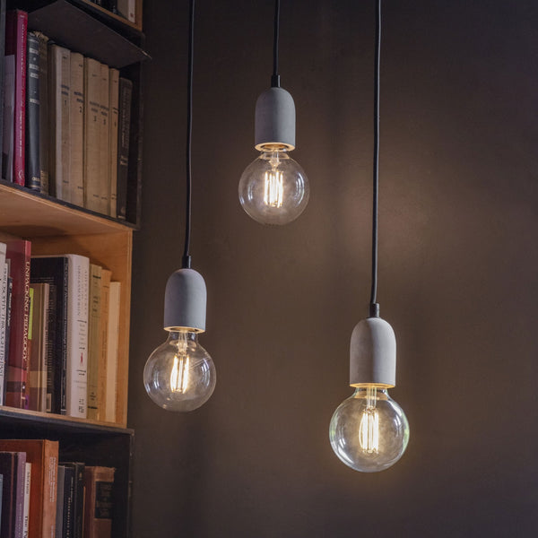 Carnaby Three Drop Concrete Pendant