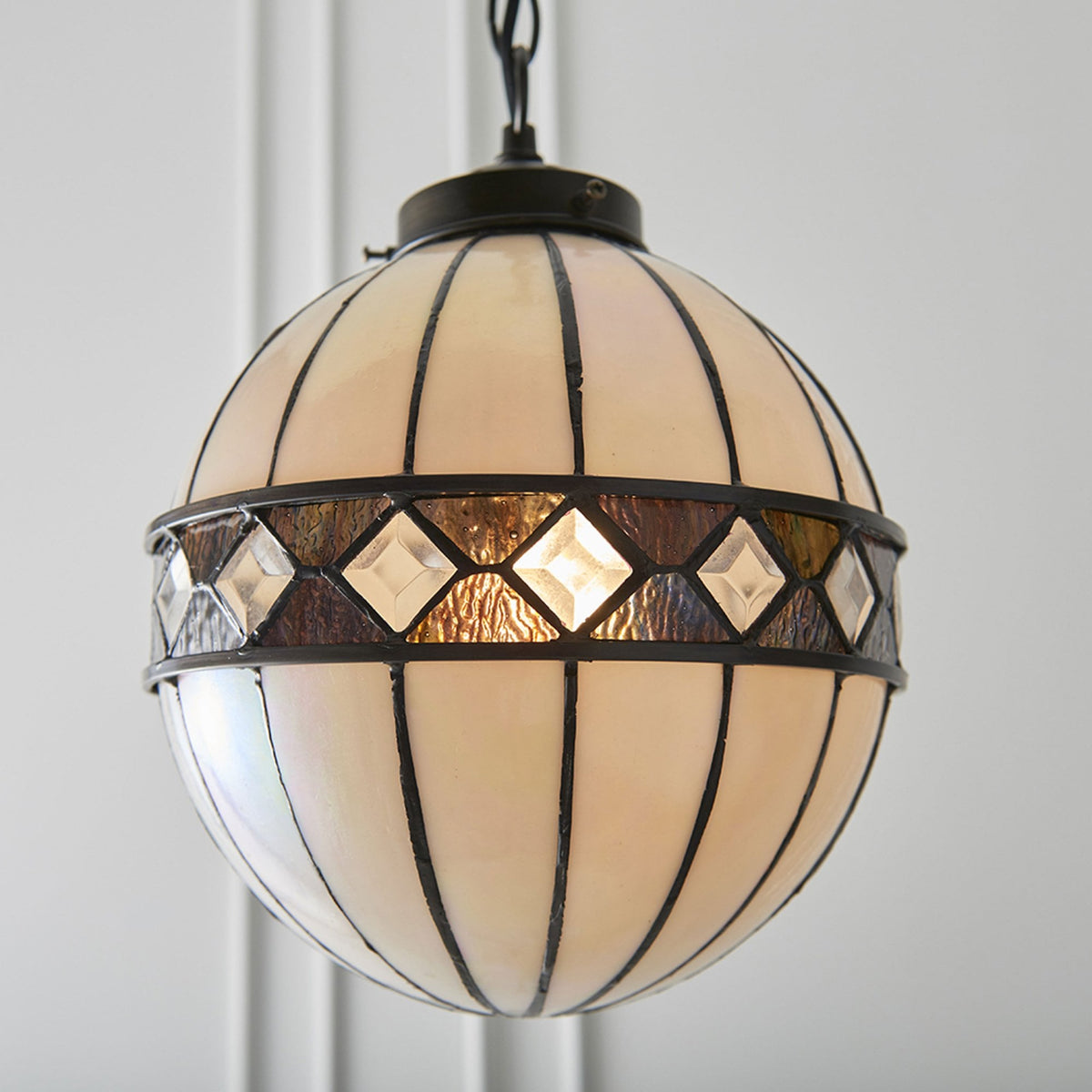 Fargo Tiffany Glass Small Globe Pendant