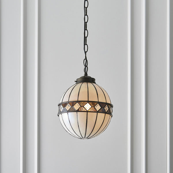 Fargo Tiffany Glass Small Globe Pendant