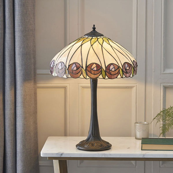 Hutchinson Tiffany Glass Medium Table Lamp