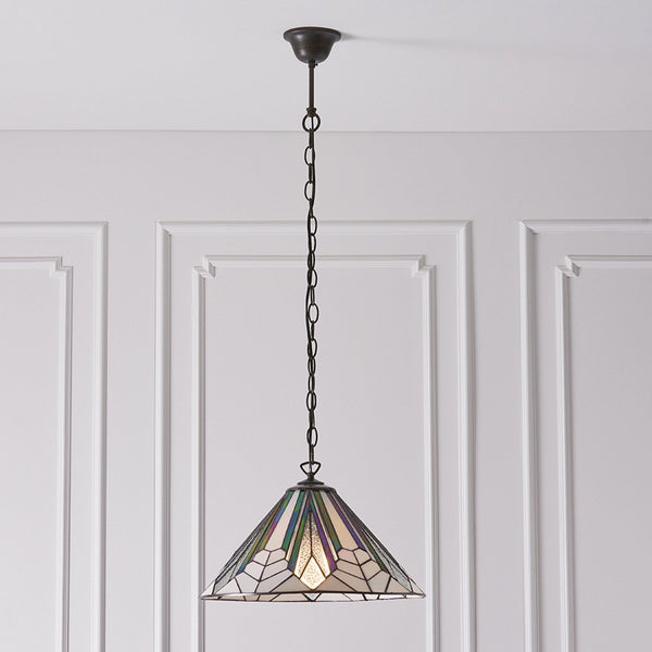 Astoria Medium 1 Light Tiffany Pendant Light