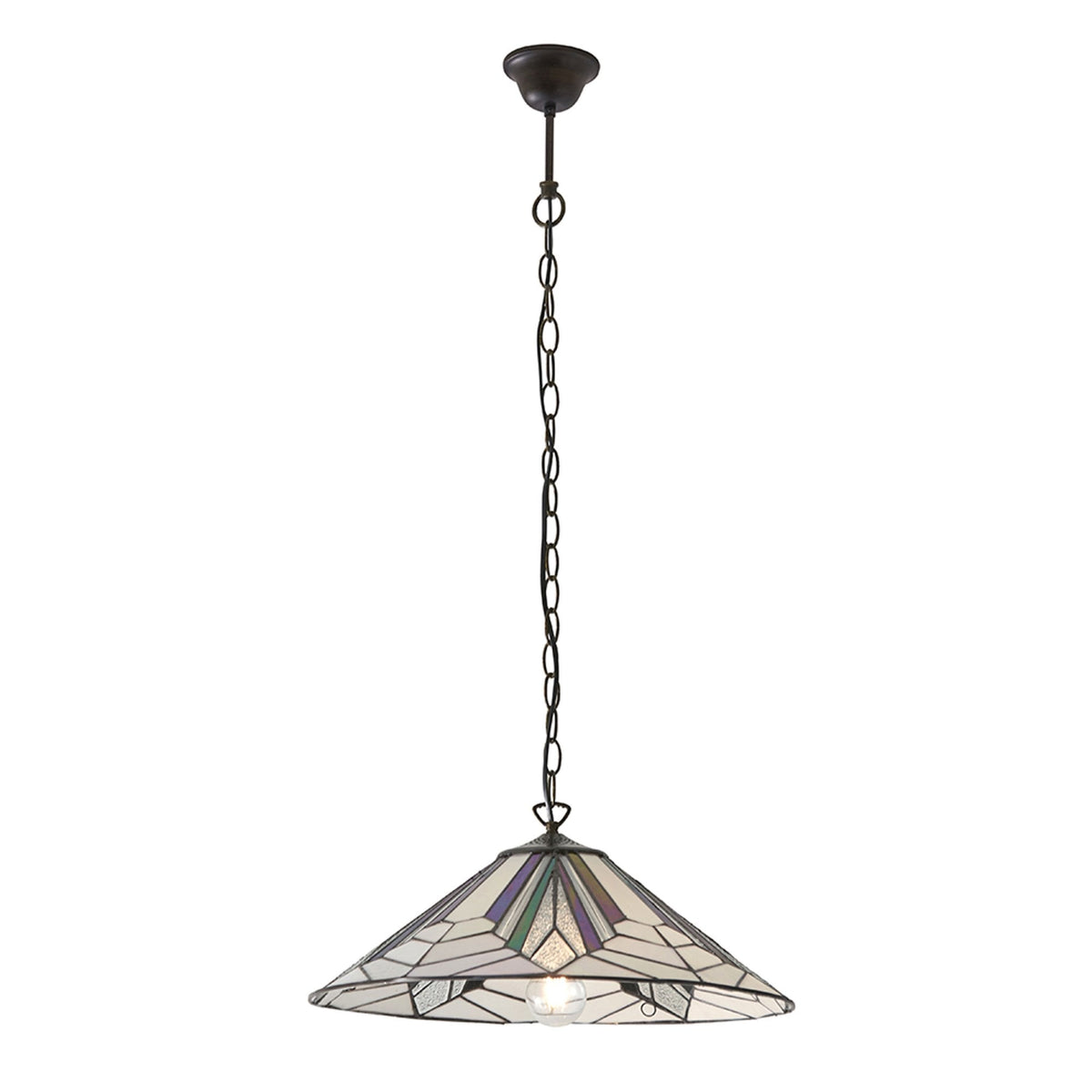 Astoria Large 1 Light Tiffany Pendant Light