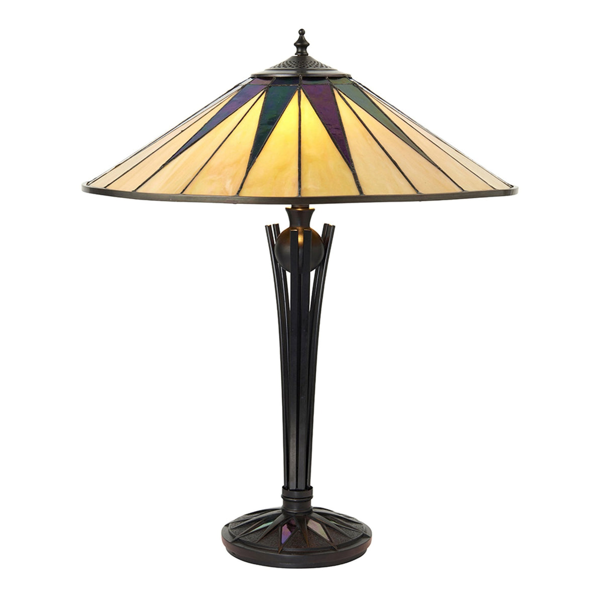 Dark Star Tiffany Glass Large Table Lamp