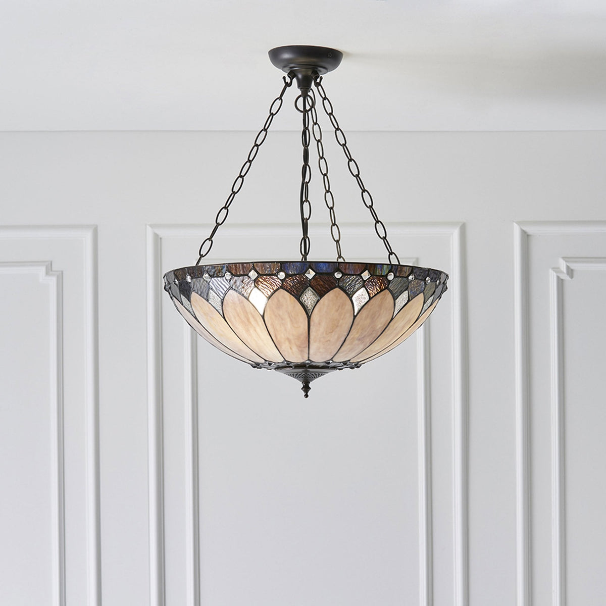 Brooklyn Tiffany Large Inverted Pendant Light