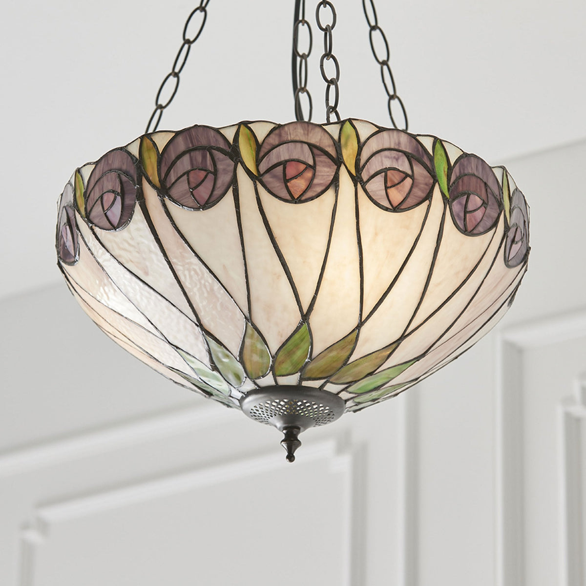 Hutchinson Tiffany Medium Inverted Pendant Light