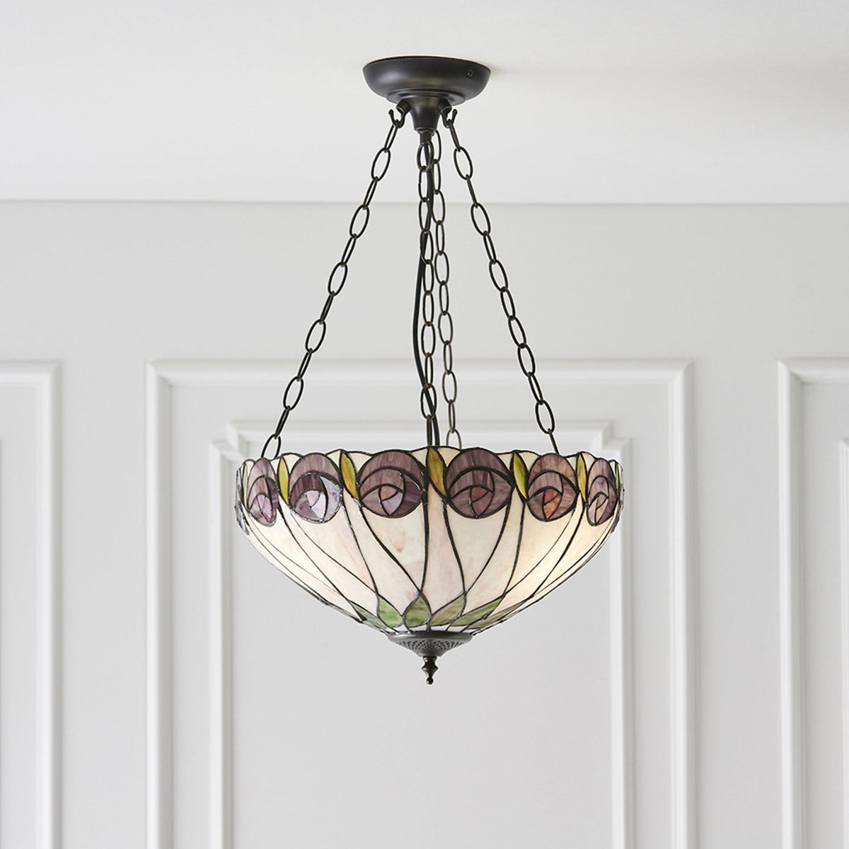 Hutchinson Tiffany Medium Inverted Pendant Light