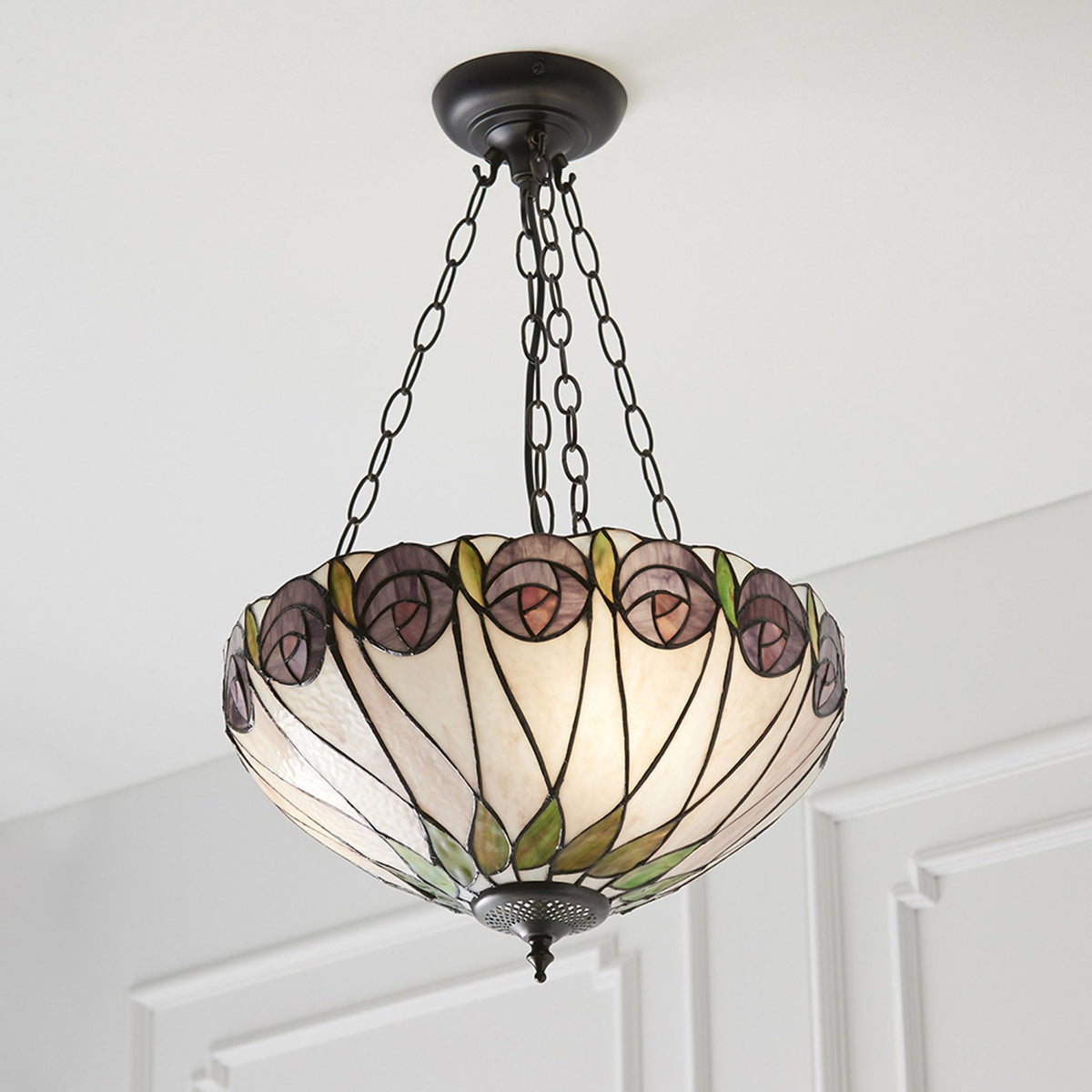 Hutchinson Tiffany Medium Inverted Pendant Light