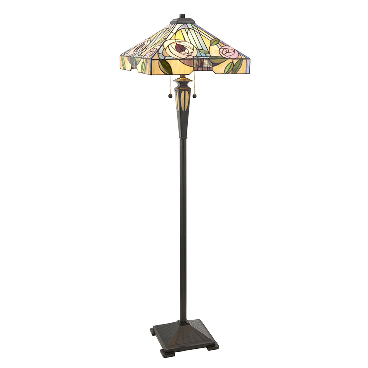 Willow Tiffany Glass Floor Lamp