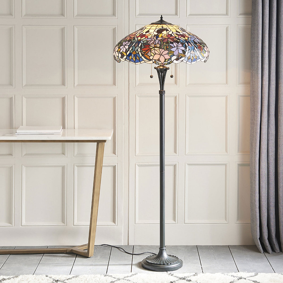 Sullivan Tiffany Glass Floor Lamp