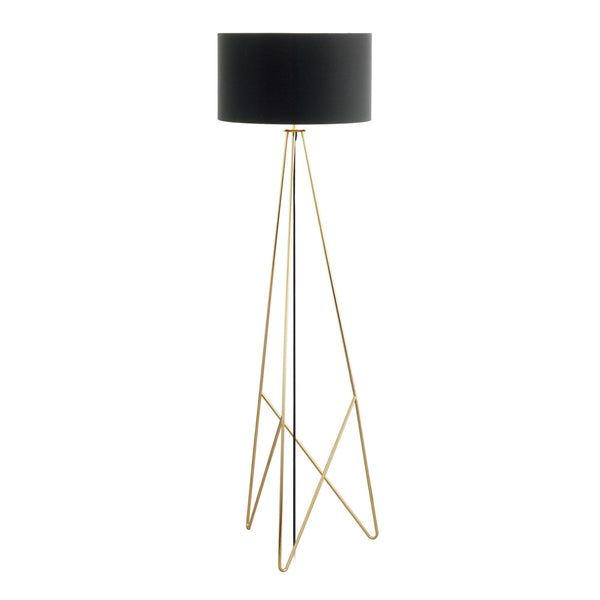 Camporale Black and Gold Floor Light