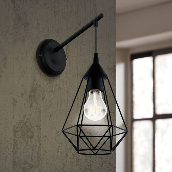 Tarbes Black Cage Wall Light