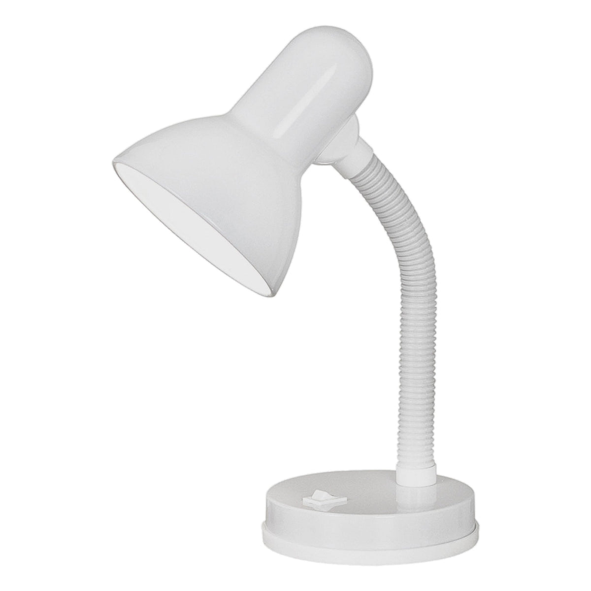 Basic Adjustable Switched Table Lamp in White