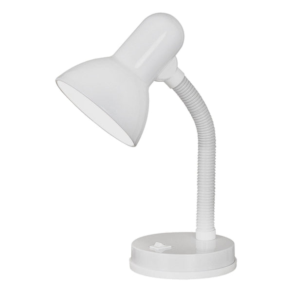 Basic Adjustable Switched Table Lamp in White