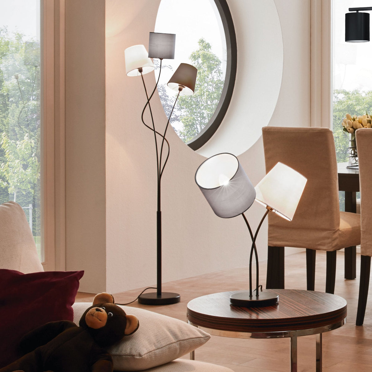 Maronda Triple Head Floor Light