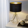 Carlton 2 Brass Black & Gold Table Lamp
