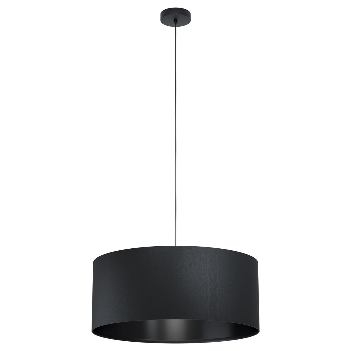 Maserlo 1 Black 530mm E27 Pendant Light