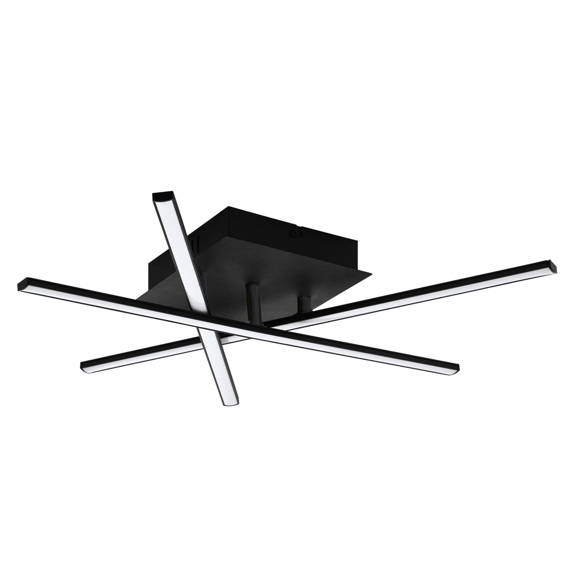 Lasana 3 Black and White 13.2w LED Ceiling Light