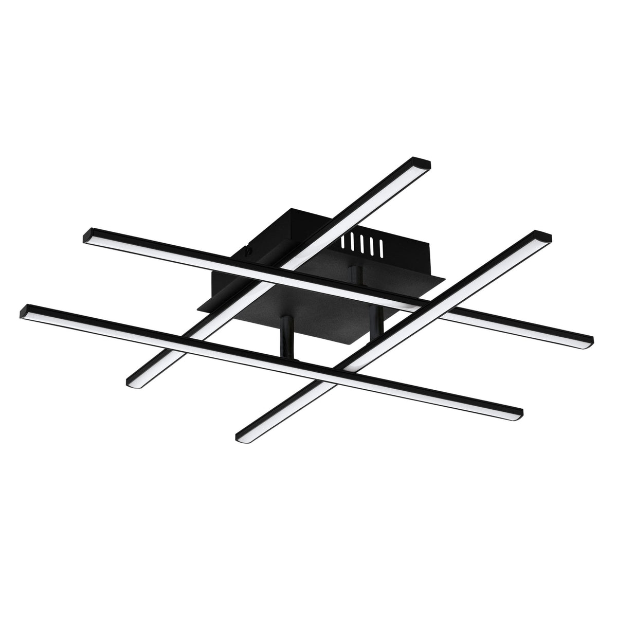 Lasana 3 Black and White 21w LED Ceiling Light