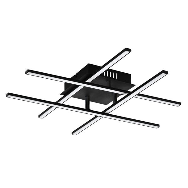 Lasana 3 Black and White 21w LED Ceiling Light