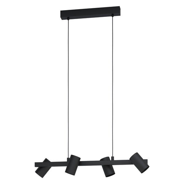 Gatuela Four Head E14 Black Pendant Spotlight