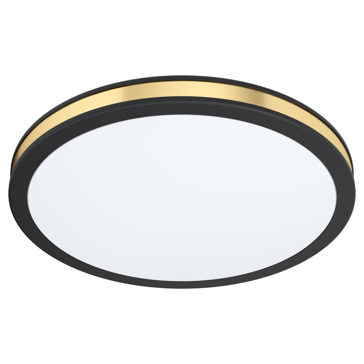 Pescaito 280mm 12w LED Ceiling Light in Black and Gold