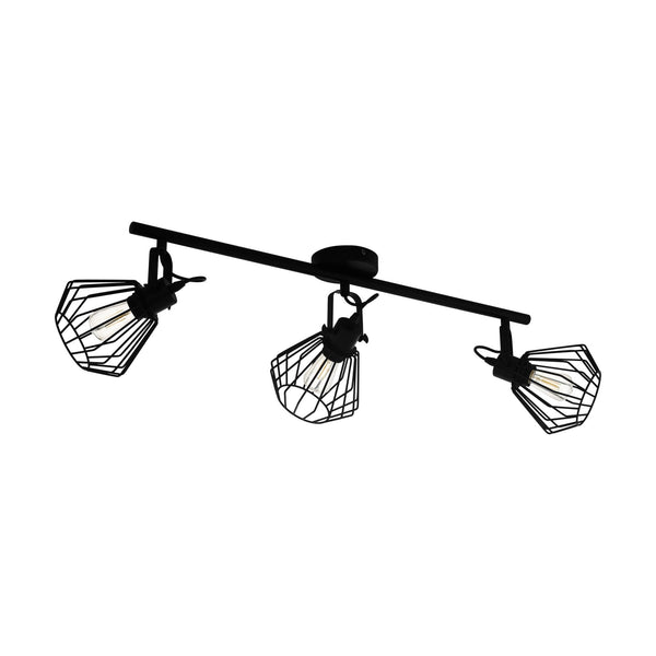 Tabillano Triple Ceiling Spotlight in Black