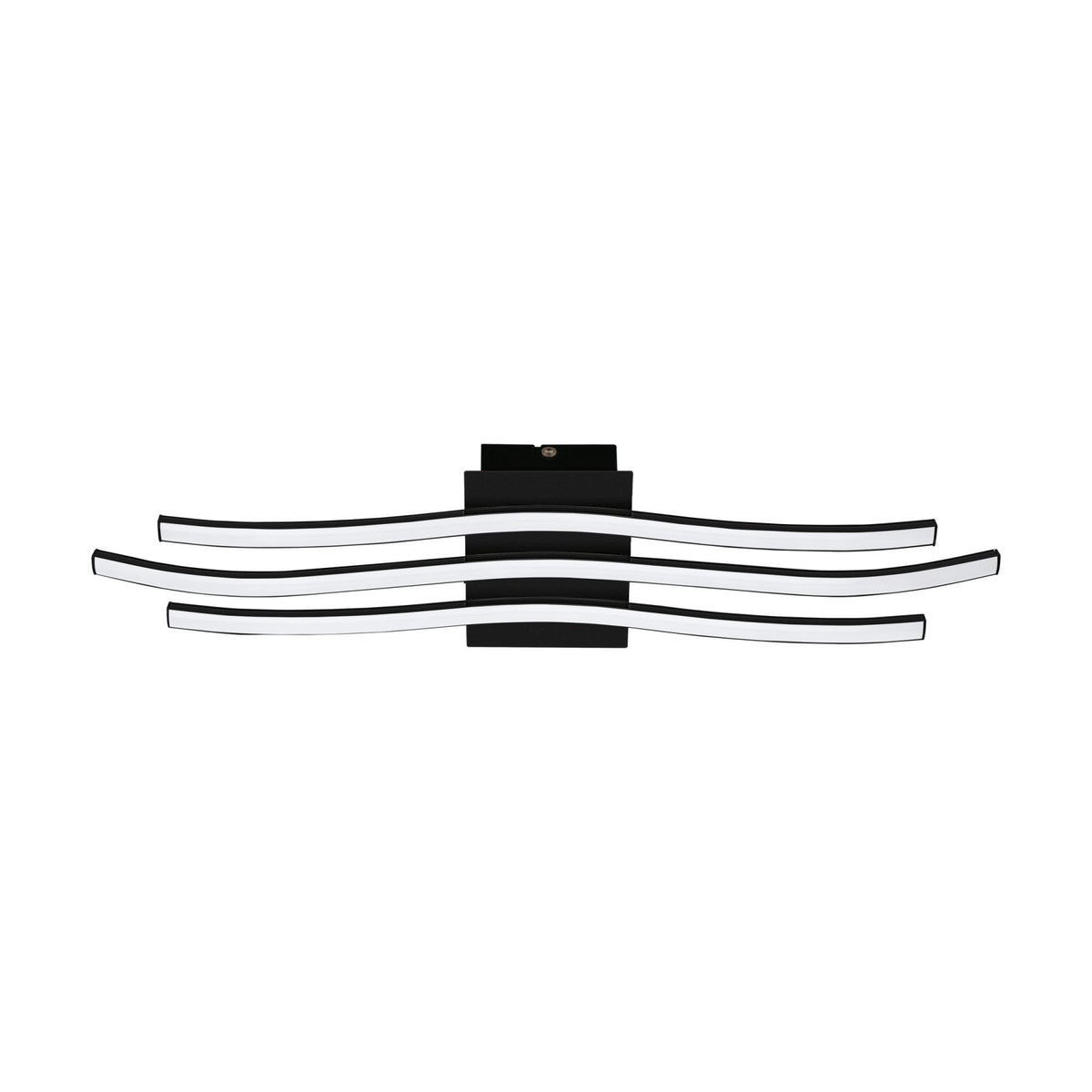 Roncade Three Arm Curved Design LED Light in Black
