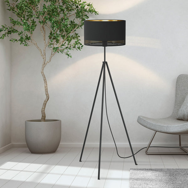 Esteperra Floor Lamp in Black & Gold