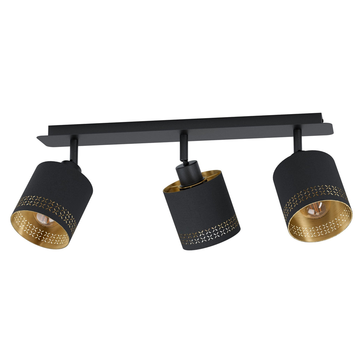 Esteperra Triple Spotlight in Black & Gold