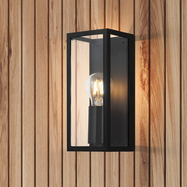 Amezola IP44 Bathroom Single Lamp Wall Light in Black