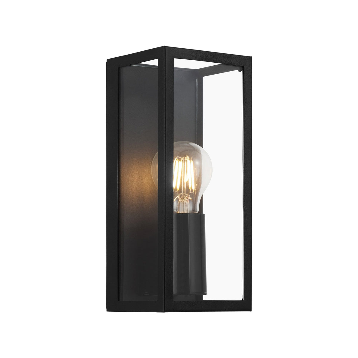 Amezola IP44 Bathroom Single Lamp Wall Light in Black