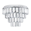 Erseka 485mm Chrome & Crystal Ceiling Light