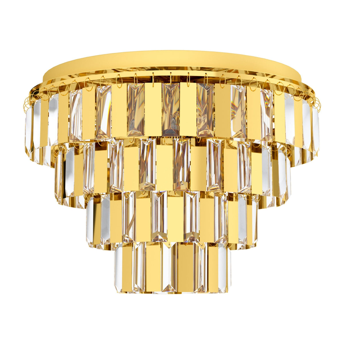 Erseka 485mm Brass & Crystal Ceiling Light