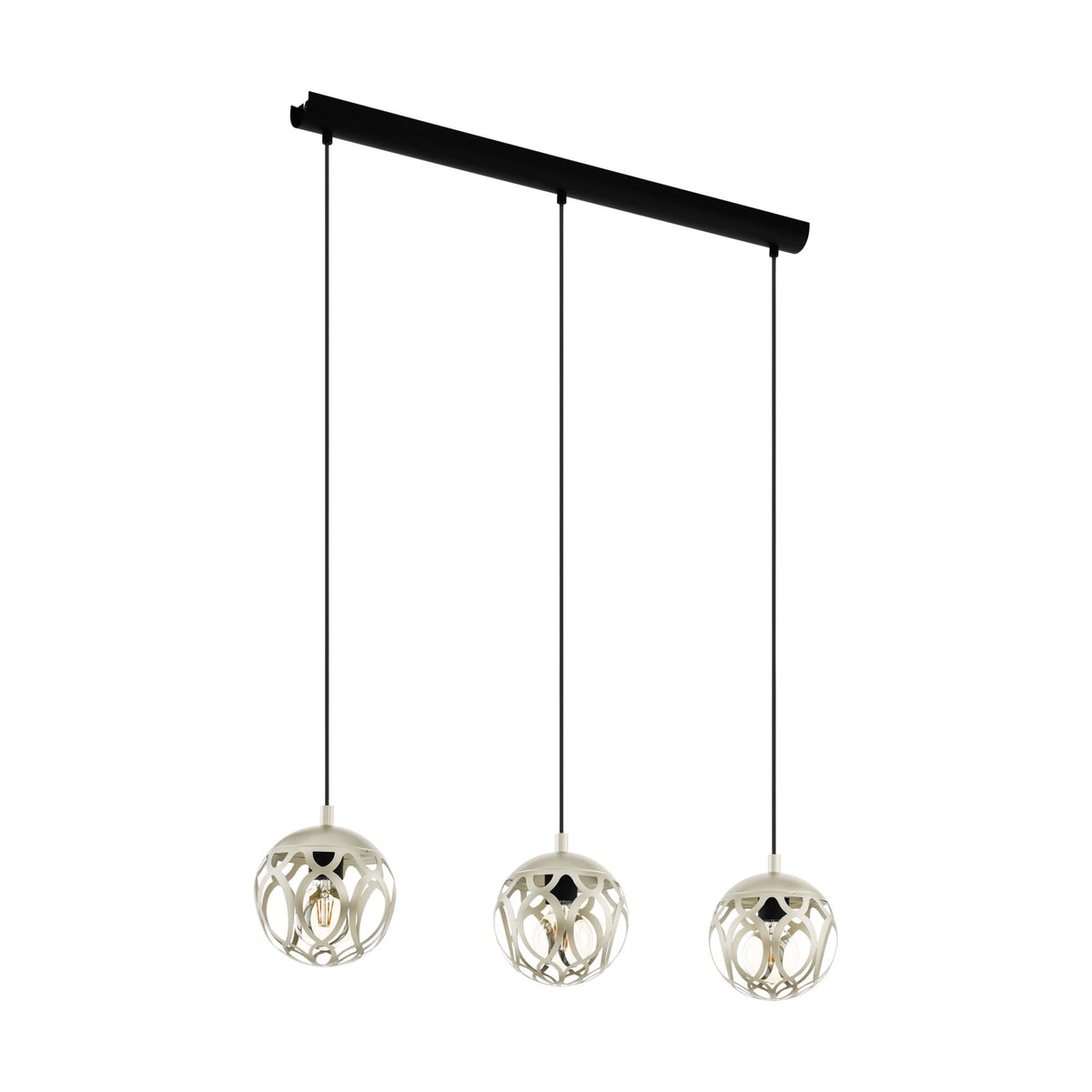 Mirtazza Black & Champagne Triple Bar Pendant