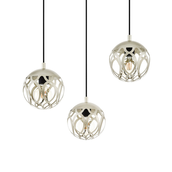 Mirtazza Black & Champagne Triple Round Pendant