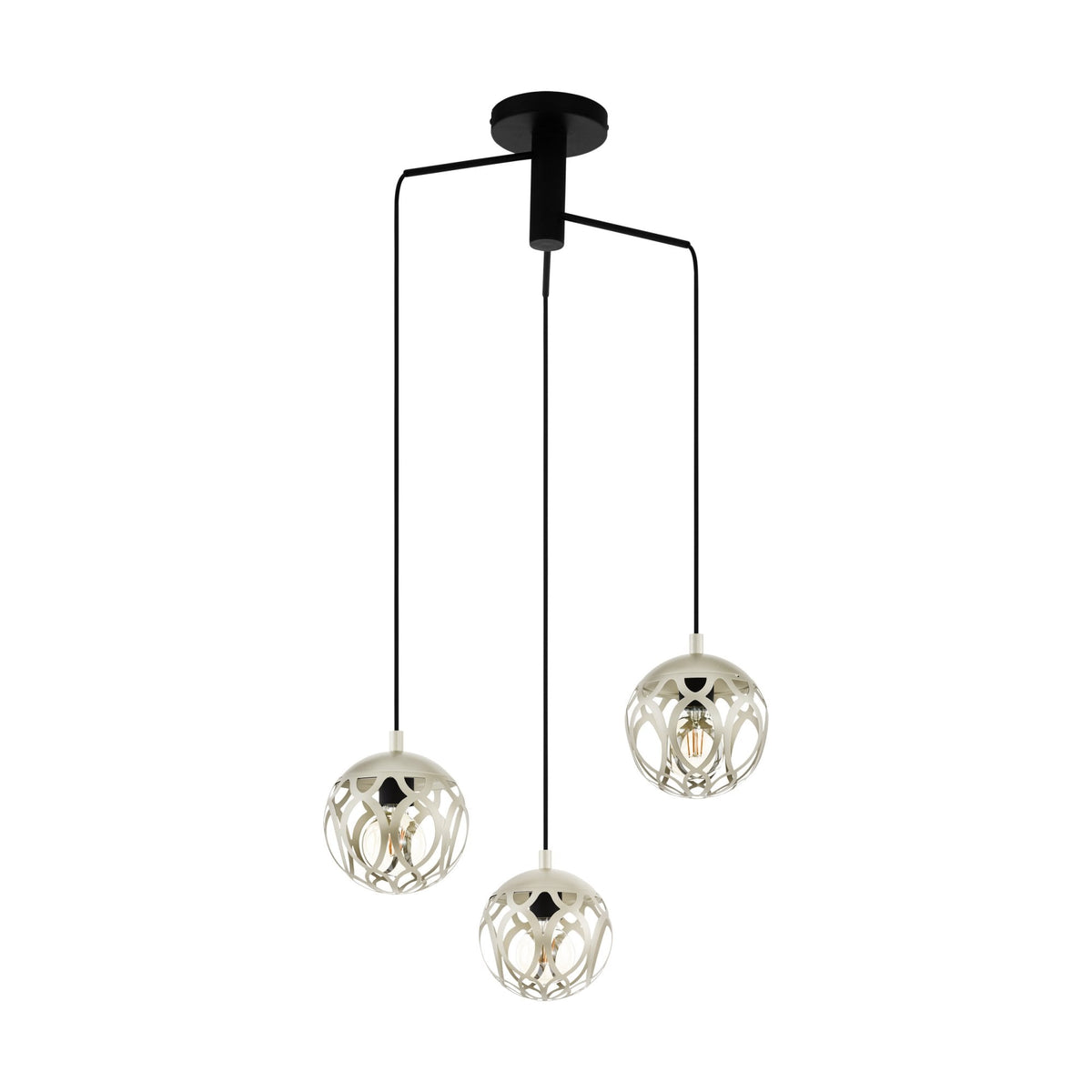 Mirtazza Black & Champagne Triple Round Pendant
