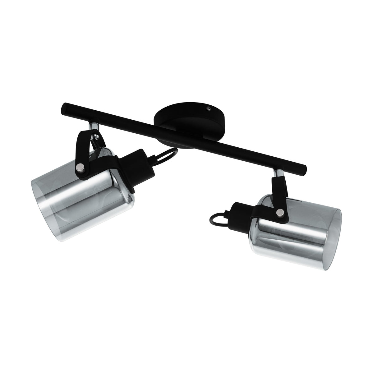Berregas Twin Spotlight with Black Vaporized Glass
