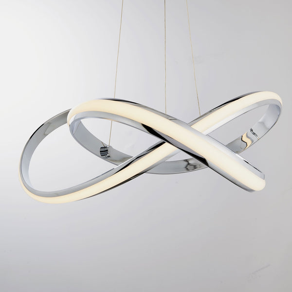 Aria LED Pendant Light in Chrome