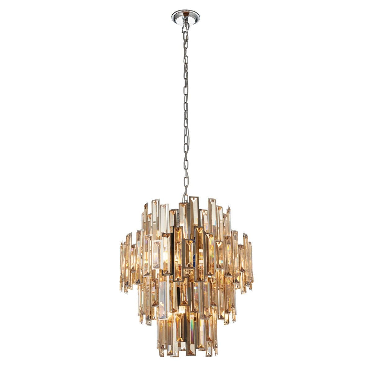 Viviana Twelve Light Pendant with Champagne Crystal