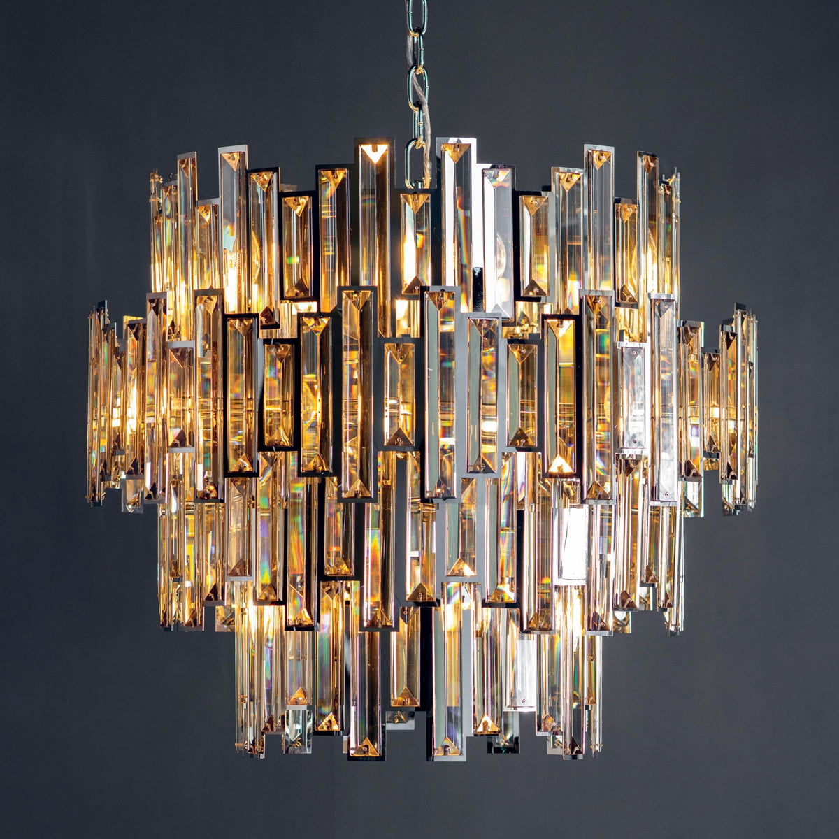 Viviana Fifteen Light Pendant with Champagne Crystal