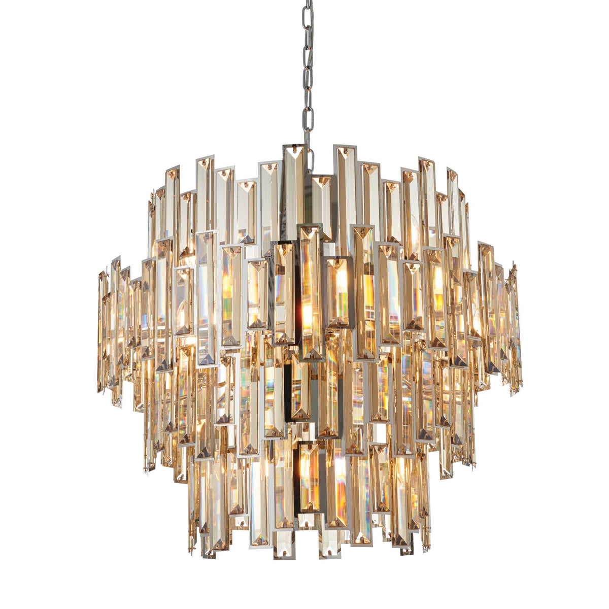 Viviana Fifteen Light Pendant with Champagne Crystal