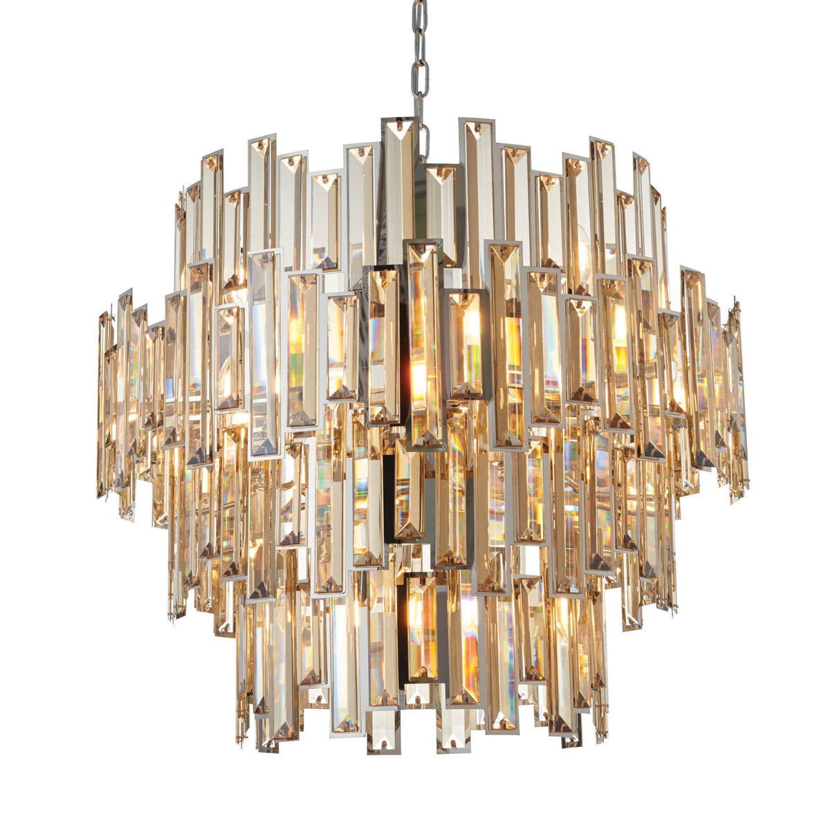 Viviana Fifteen Light Pendant with Champagne Crystal