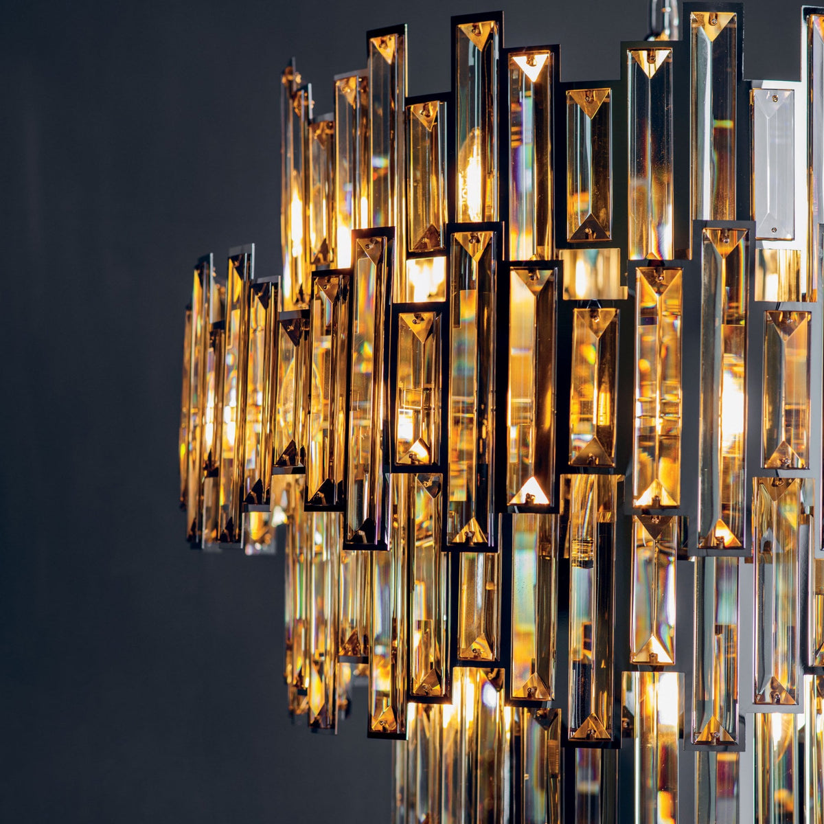 Viviana Fifteen Light Pendant with Champagne Crystal