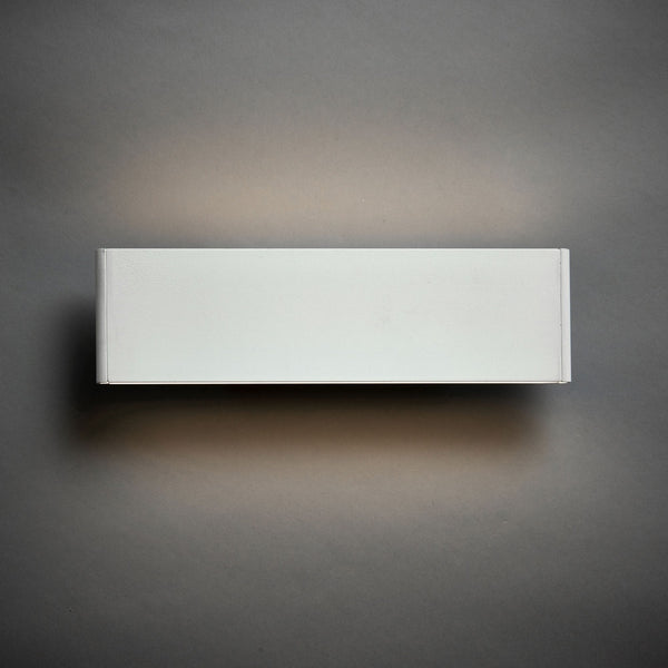 Bodhi 285mm LED Twin Wall Light in Textured Matt White