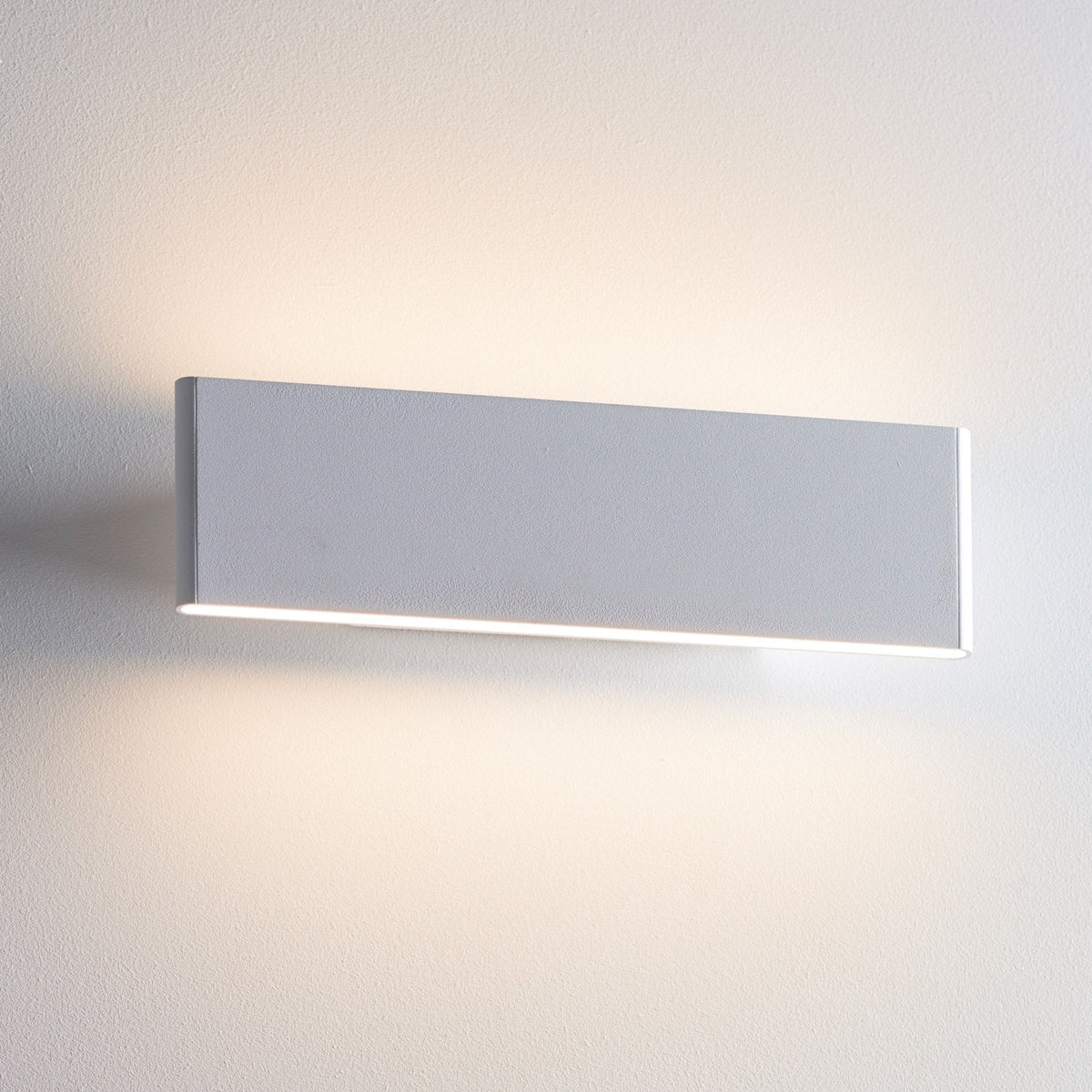 Bodhi 285mm LED Twin Wall Light in Textured Matt White