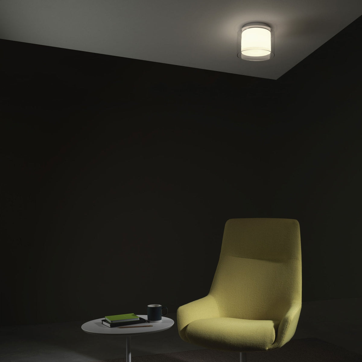 Arezzo IP44 Glass Bathroom Ceiling Light