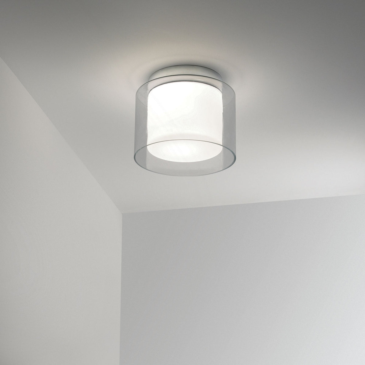 Arezzo IP44 Glass Bathroom Ceiling Light